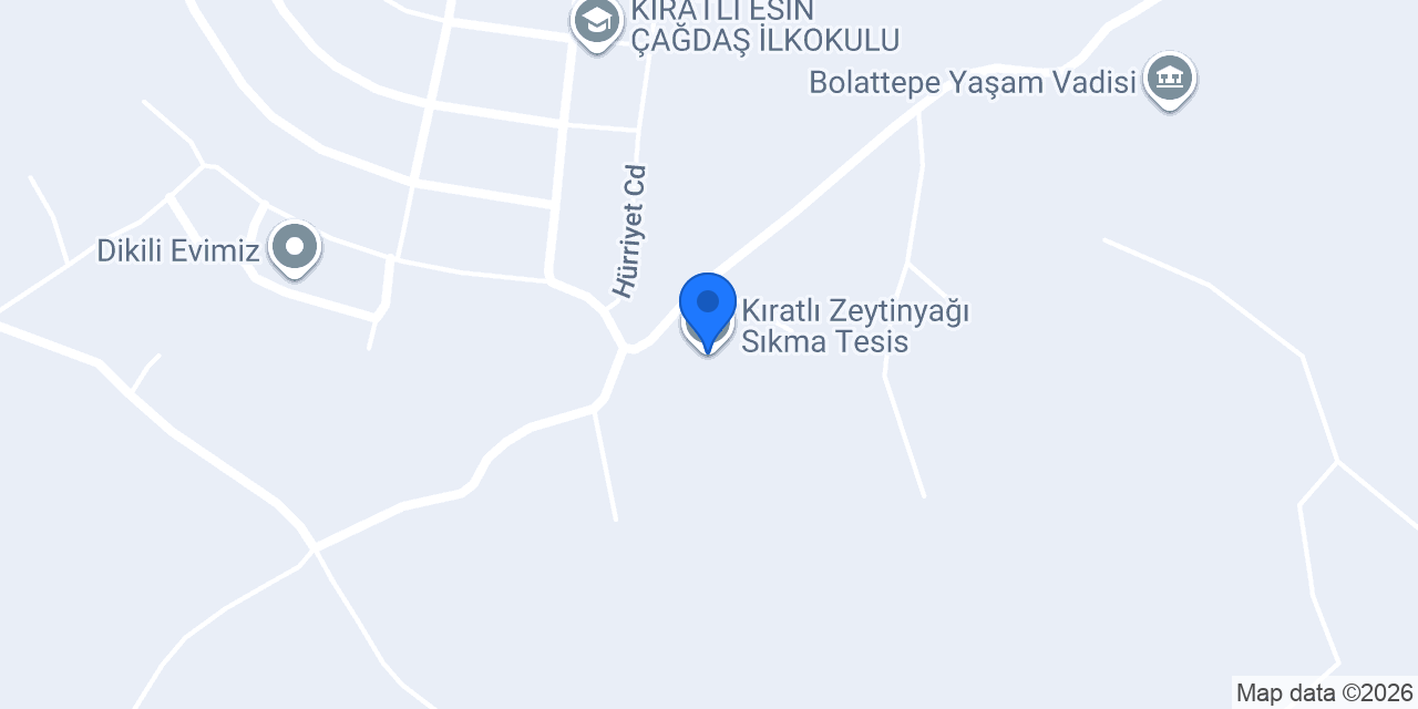 Kıratlı Zeytinyağı Sıkma Tesis konumu