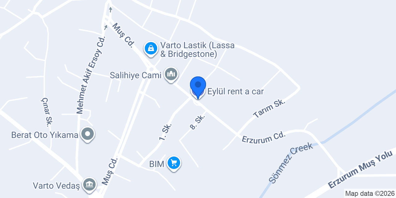 Eylül rent a car konumu