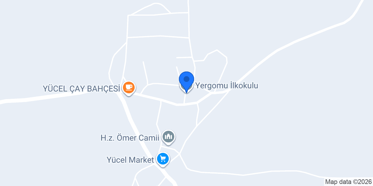 Yergomu İlkokulu konumu