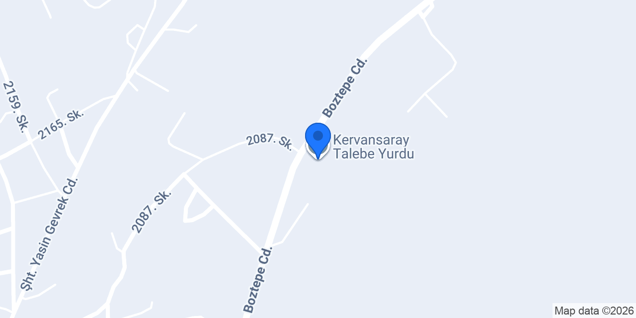 Kervansaray Talebe Yurdu konumu