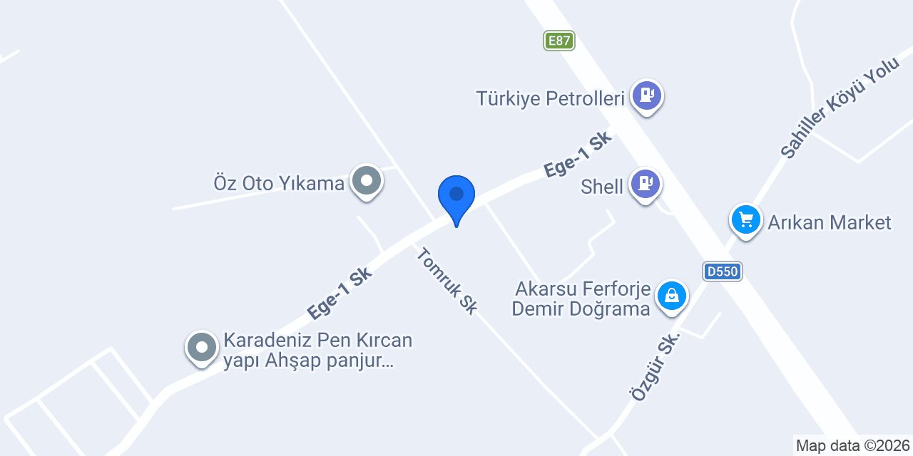 Aktaş Mobilya konumu