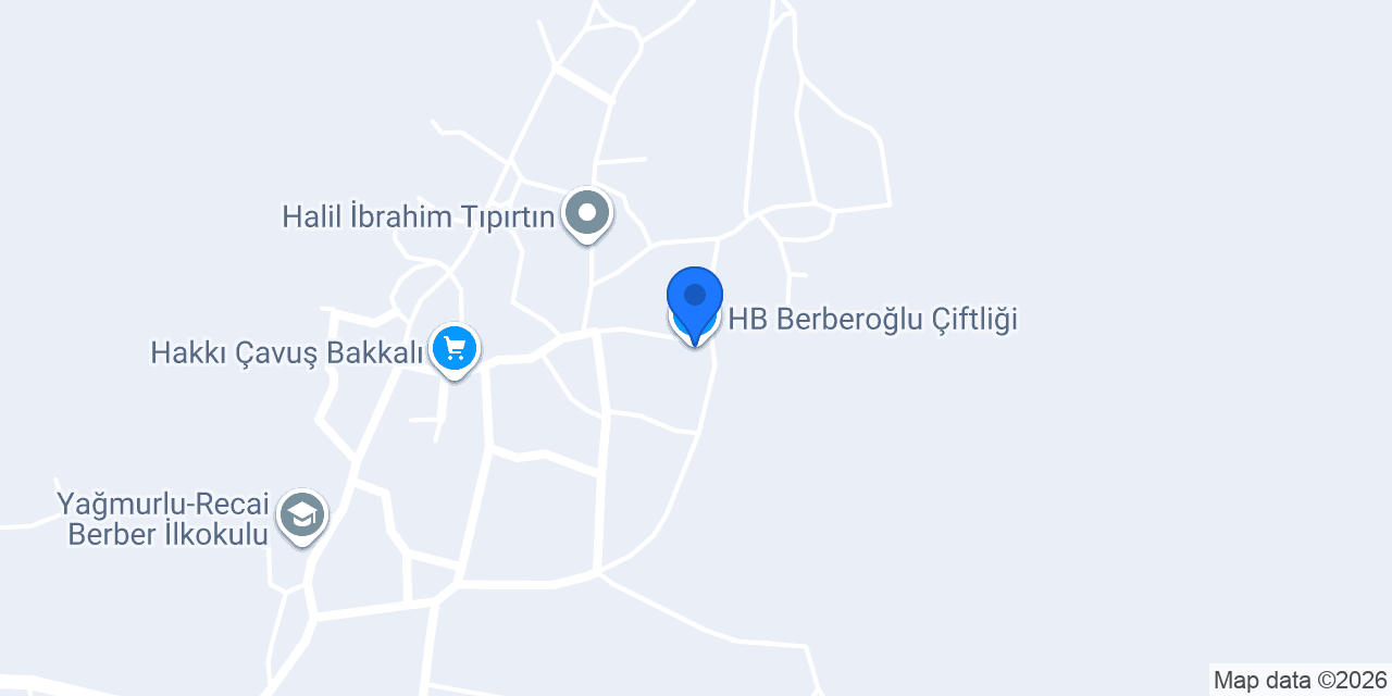 HB Berberoğlu Çiftliği konumu