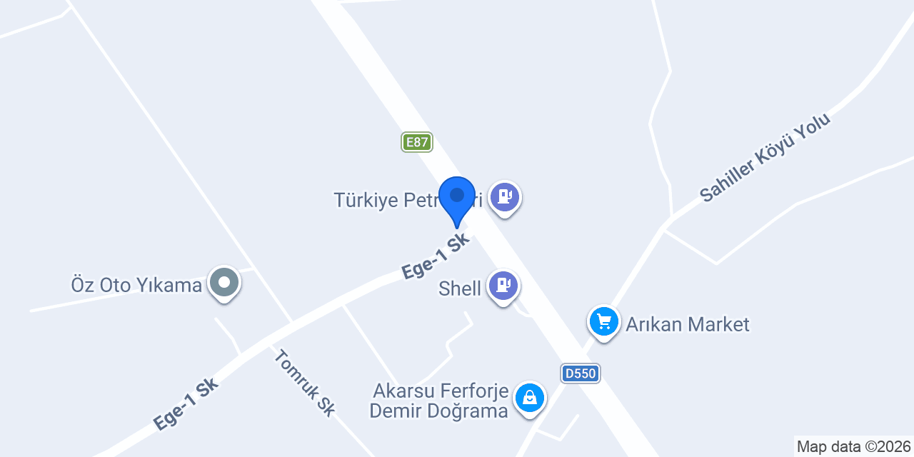 Çağdaş Şömine konumu