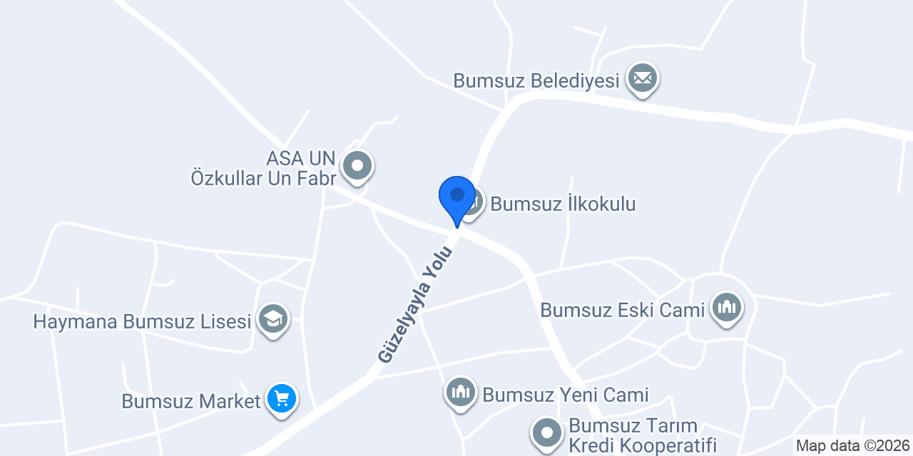 Bumsuz Sağlık Evi konumu