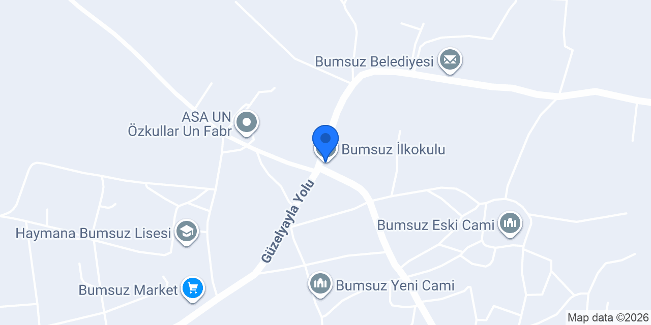 Bumsuz İlkokulu konumu