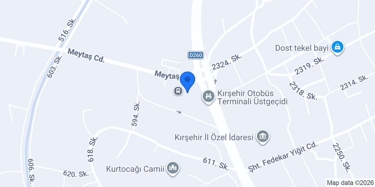 KAMİL KOÇ KIRŞEHİR OTOGAR konumu