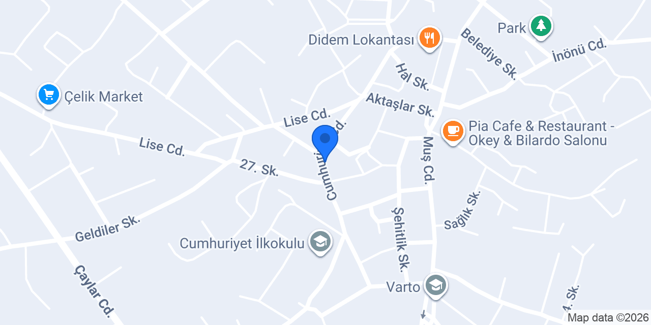 VARTO TK RENT A CAR konumu
