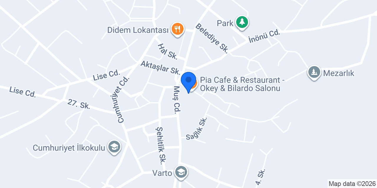 Varto Pastanesi konumu