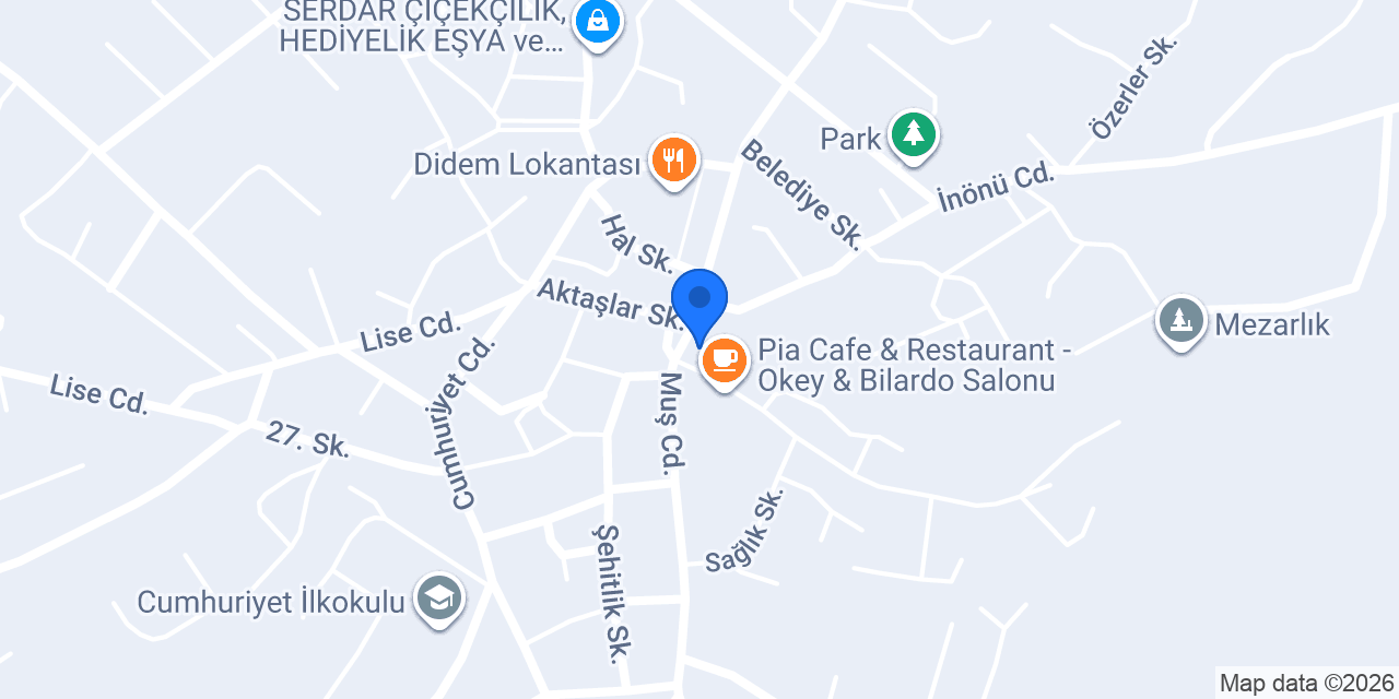 Varto Pia Otel konumu