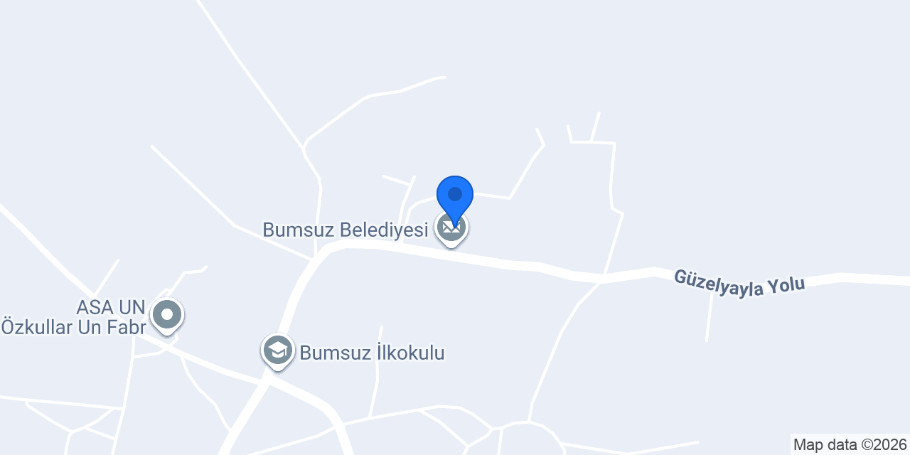 Bumsuz Belediyesi konumu