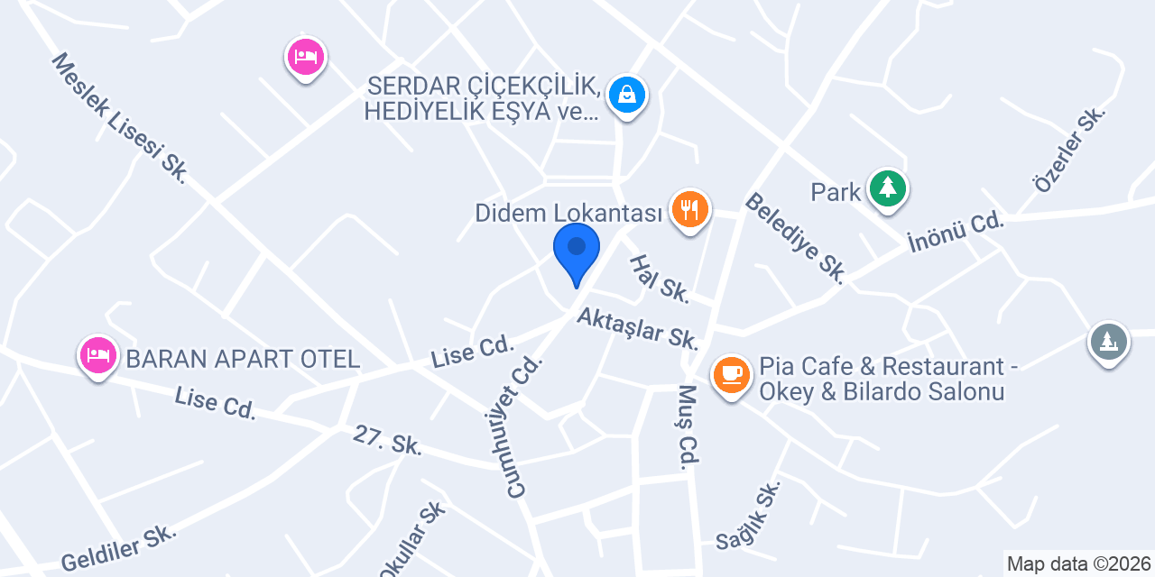 Aydemir Veteriner Kliniği konumu