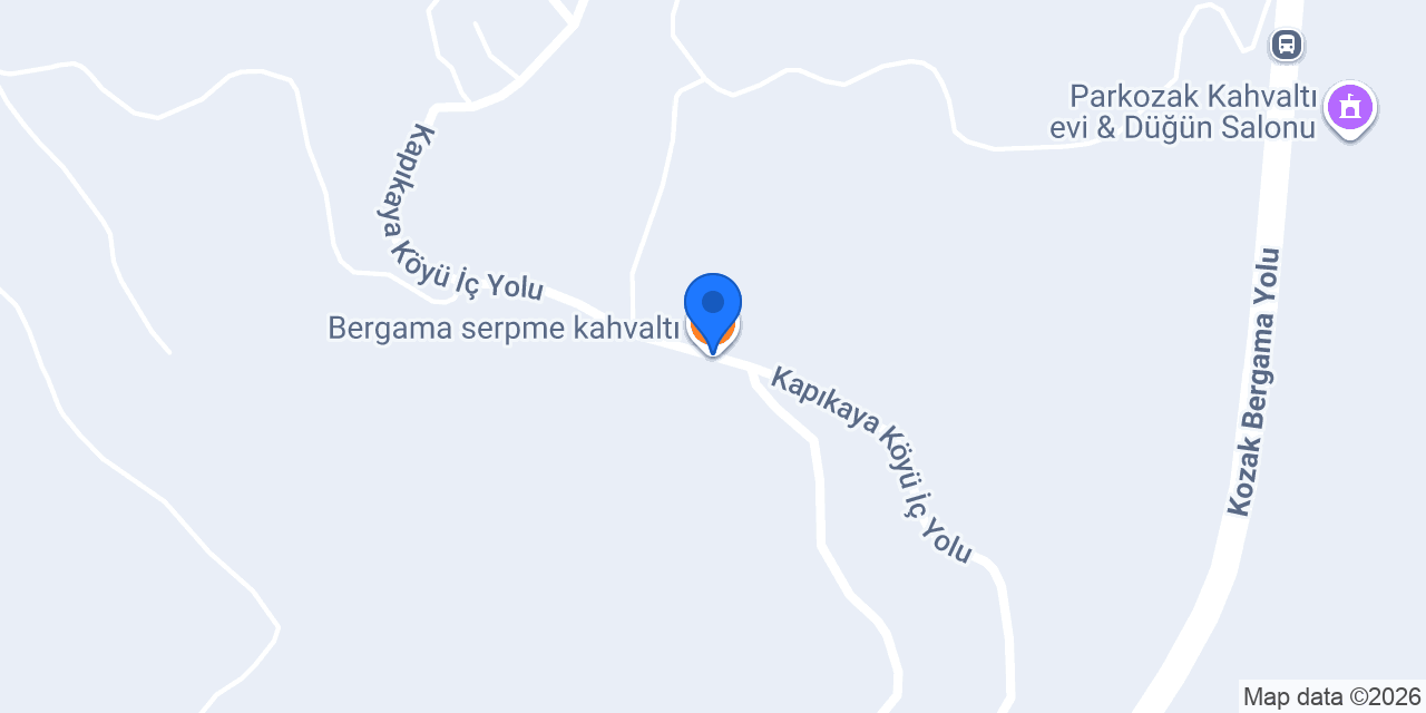 Bergama serpme kahvaltı konumu