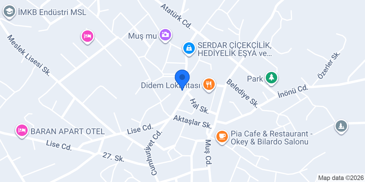 Avşin Veteriner Kliniği konumu
