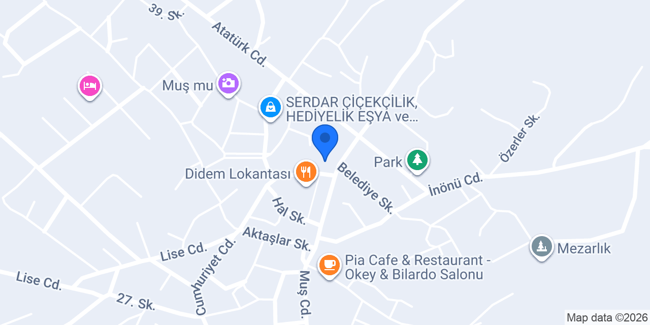 Öz Diyarbakır Pastanesi konumu