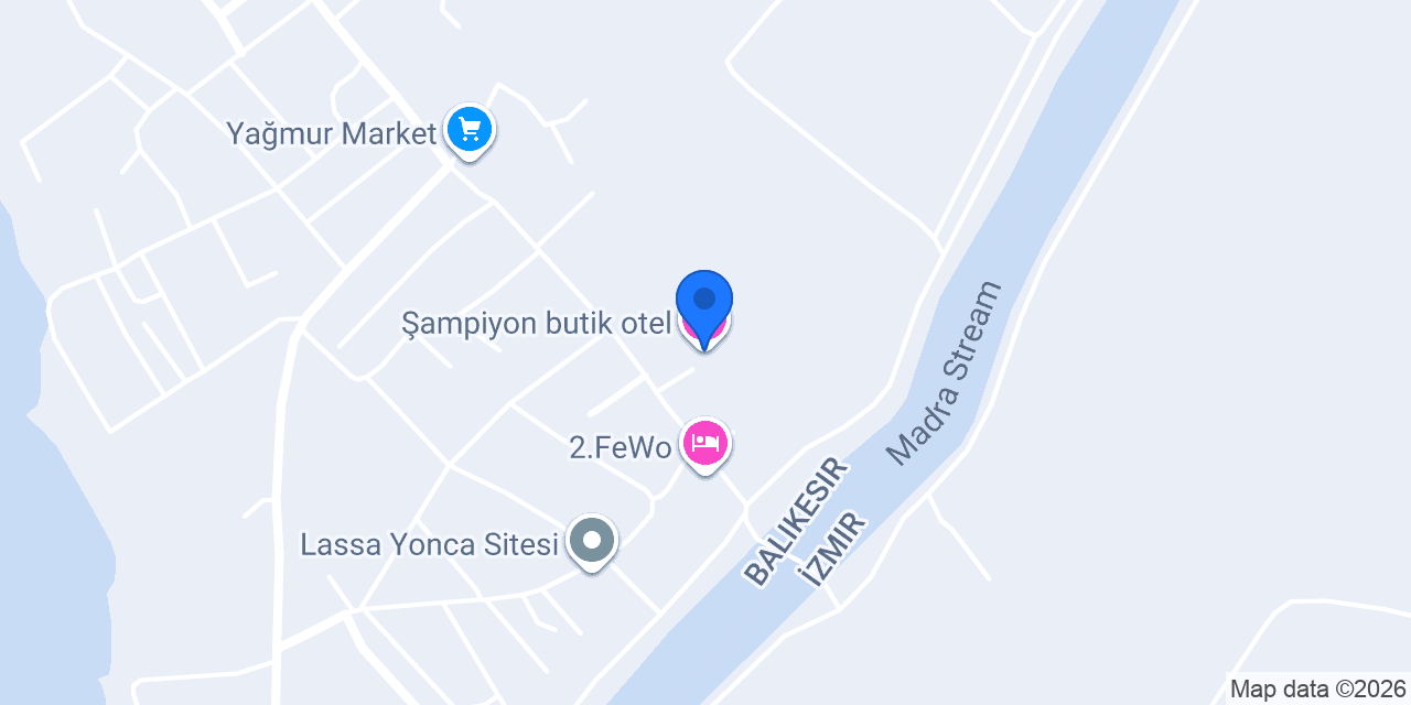 Şampiyon butik otel konumu