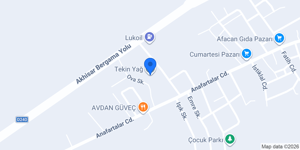 Tekin Yağ konumu