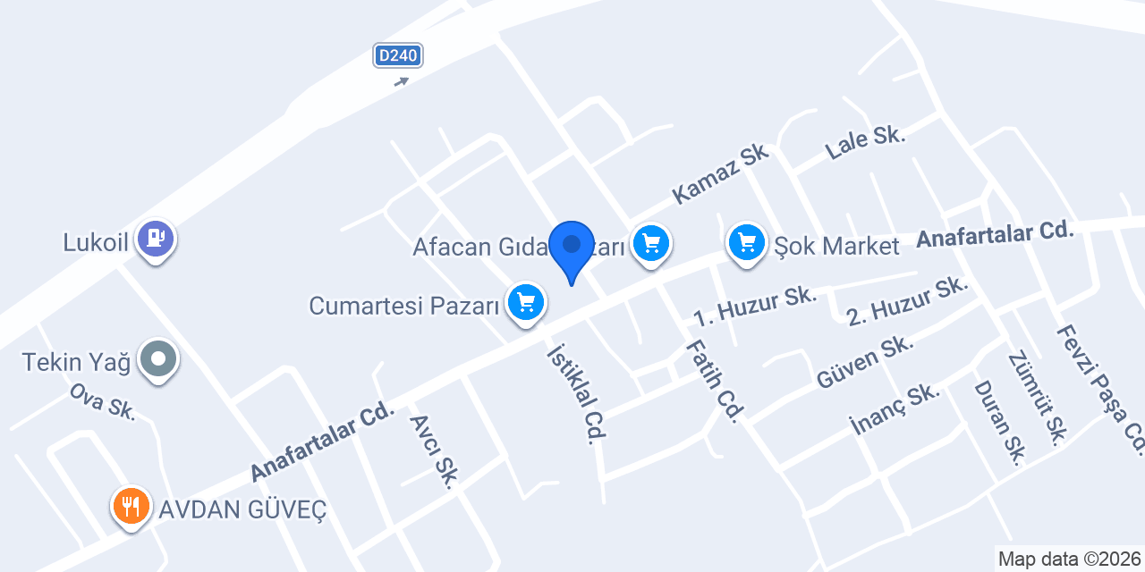 Avdan Belediyesi konumu