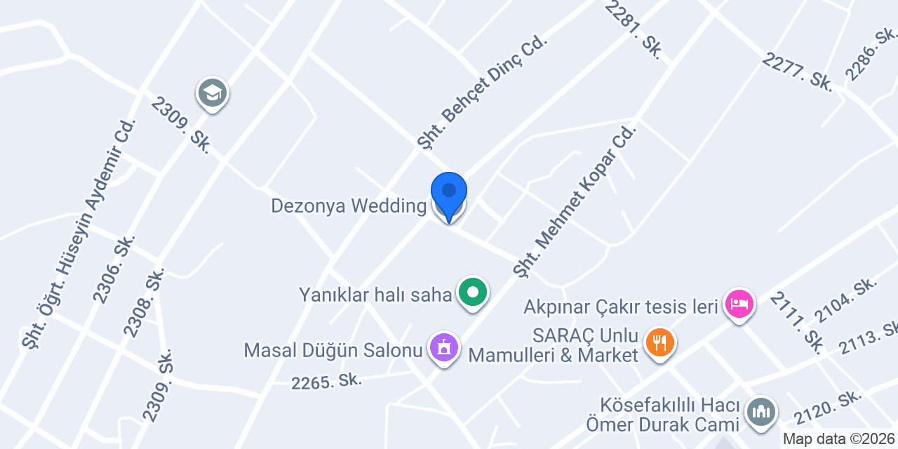 Dezonya Wedding konumu