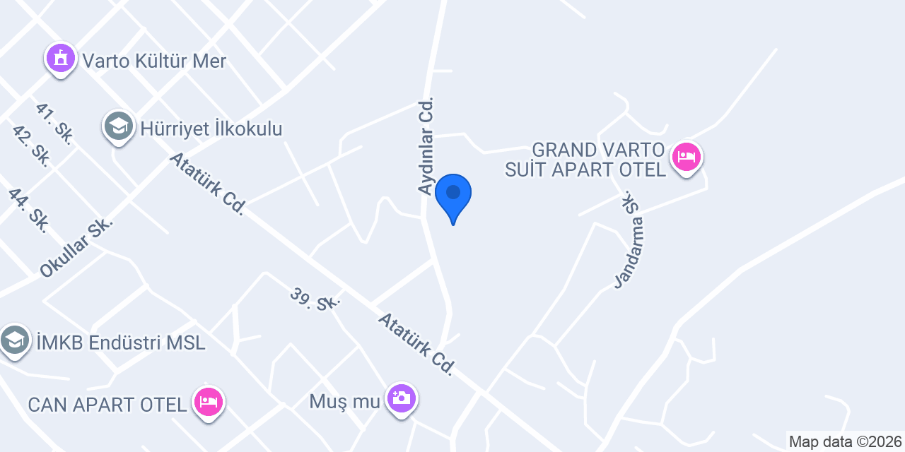 muş Gergi Tavan konumu