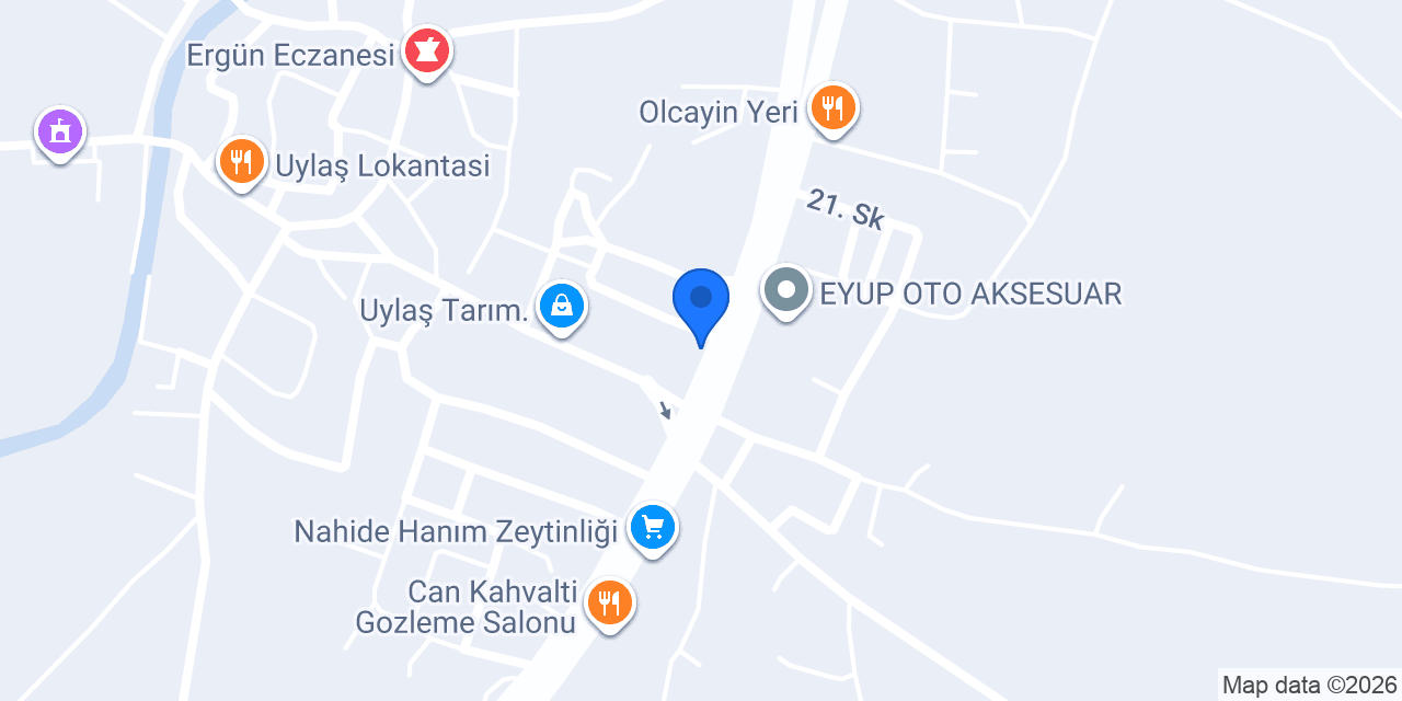 Girgin Oto Lastik konumu