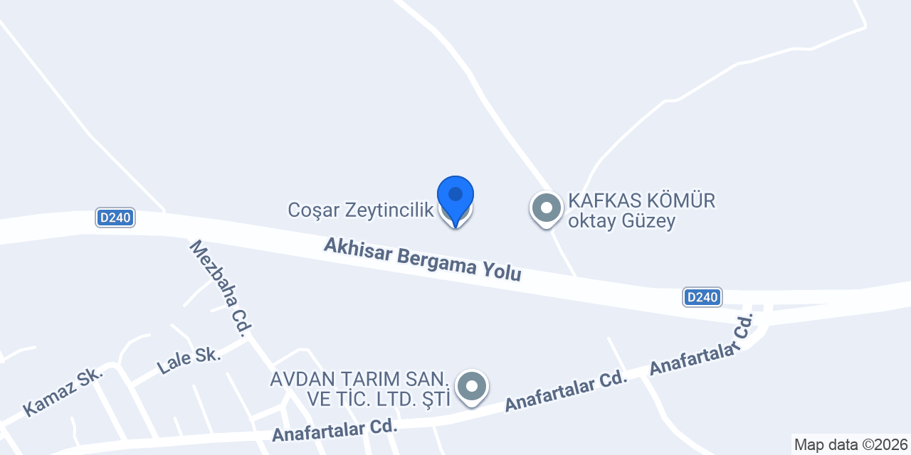 Coşar Zeytincilik konumu