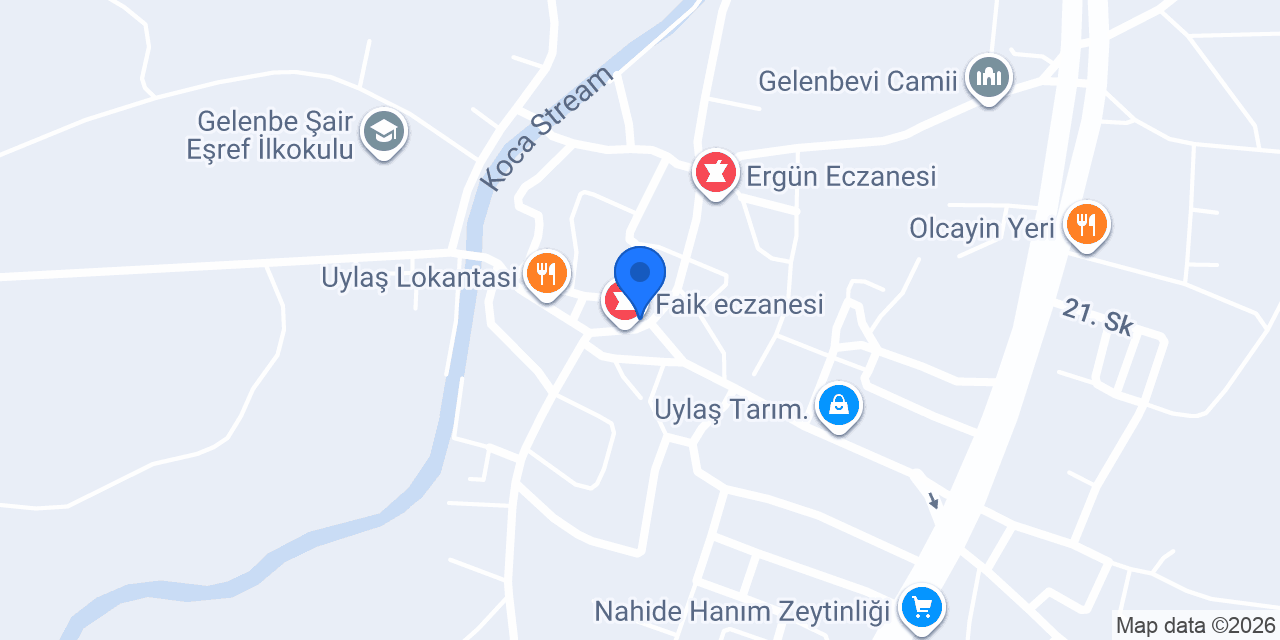 Karanar Eczanesi konumu