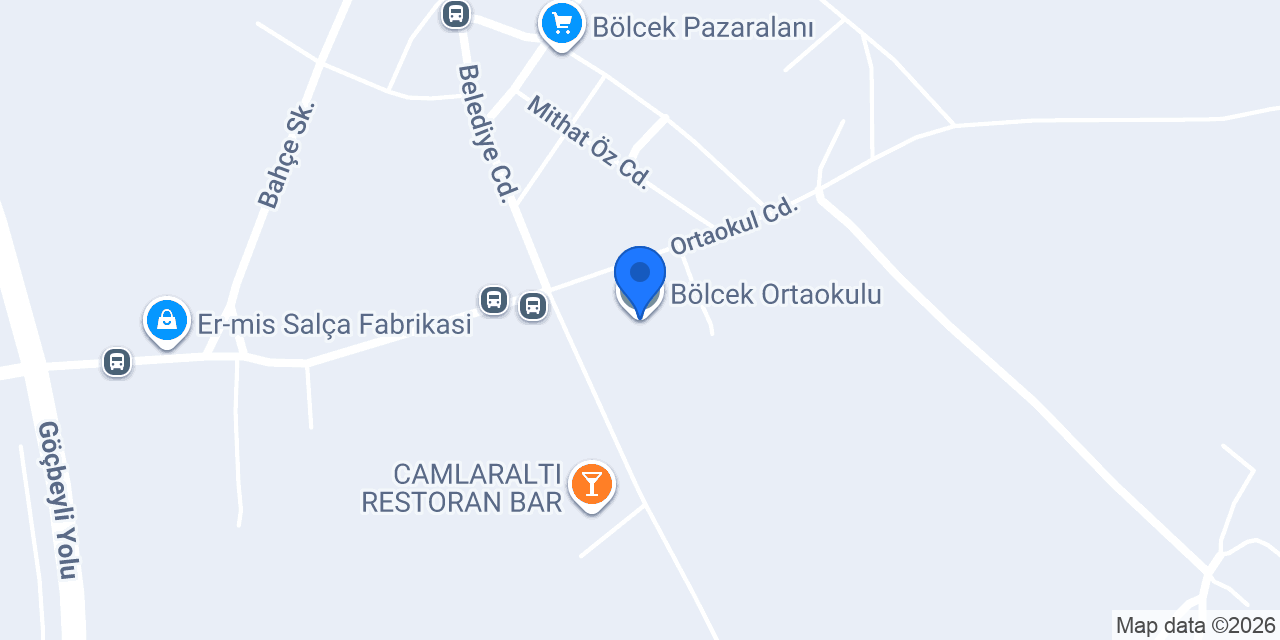 Bölcek Ortaokulu konumu