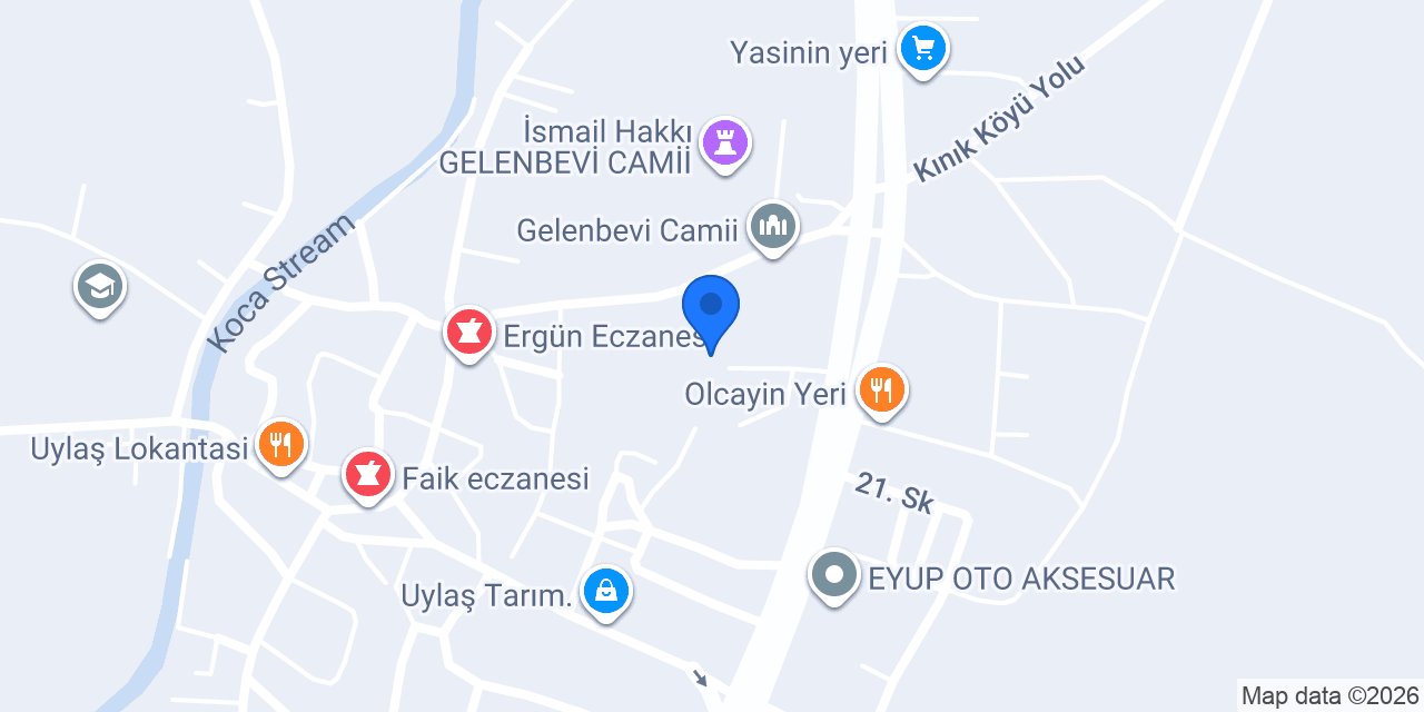 Ptt-gelenbe Acentesi konumu