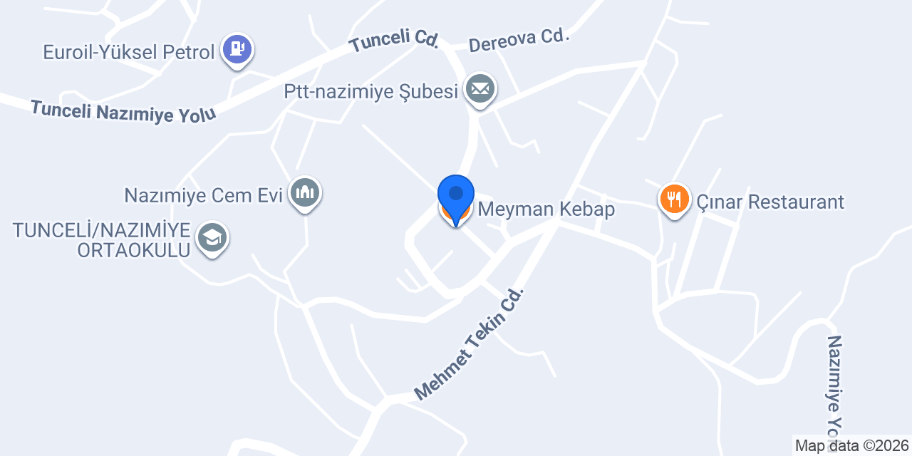 Meyman Kebap konumu