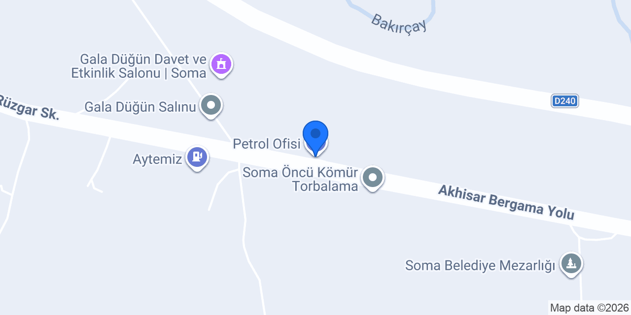 Petrol Ofisi konumu
