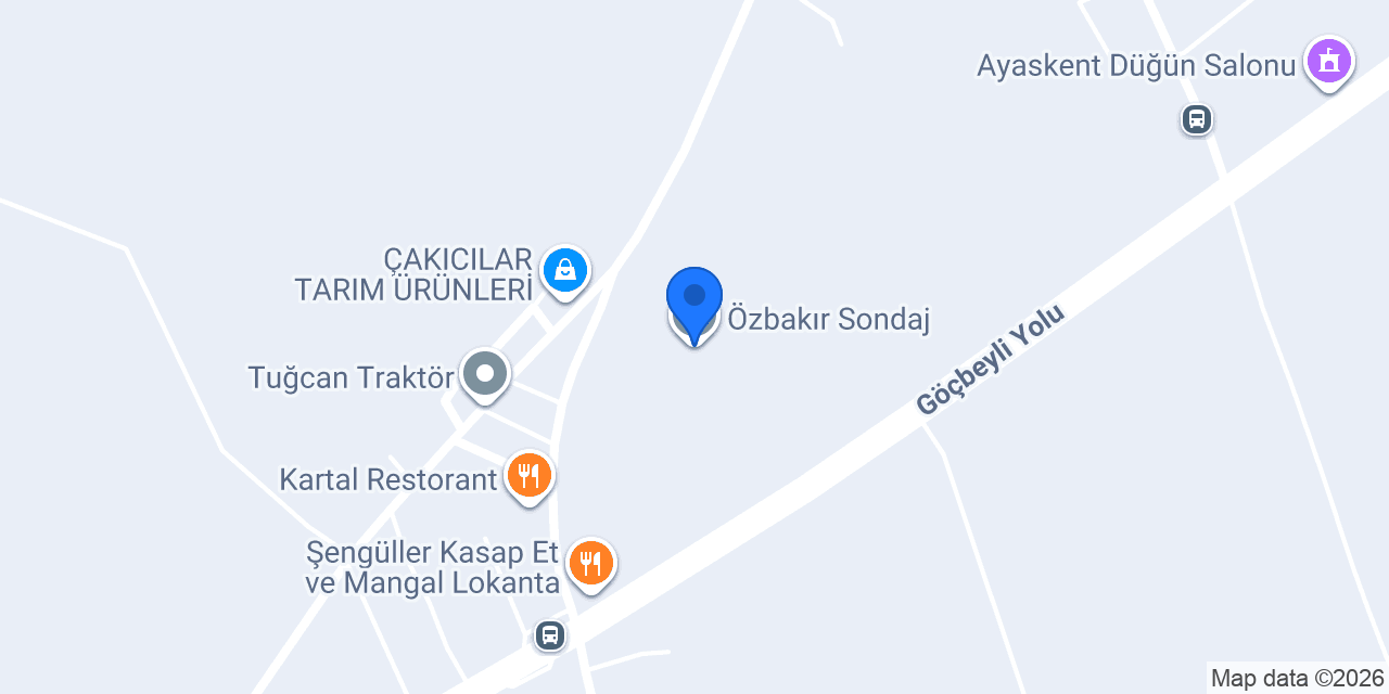 Özbakır Sondaj konumu