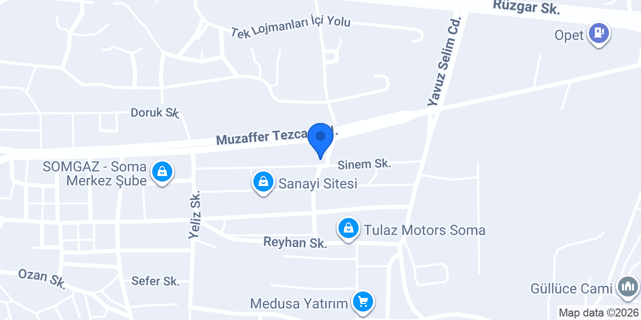 Gündoğdu Egzoz konumu