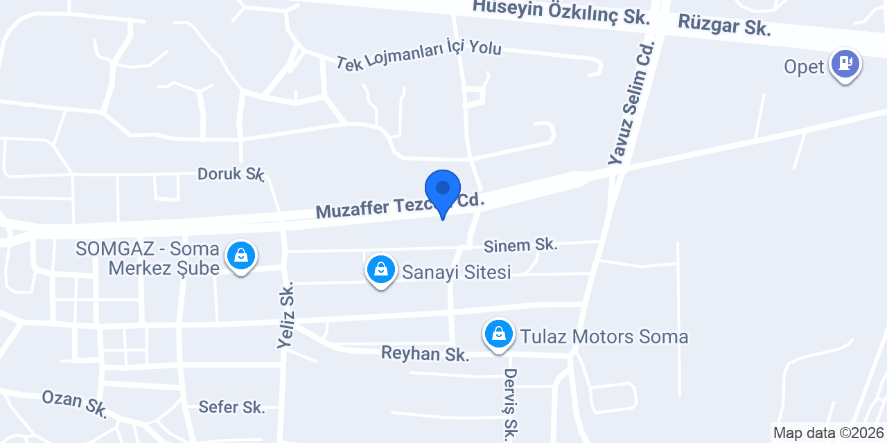 KORKUSUZ MOBİLYA konumu