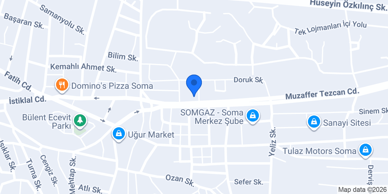 YAĞIZ SHOP TEKEL konumu