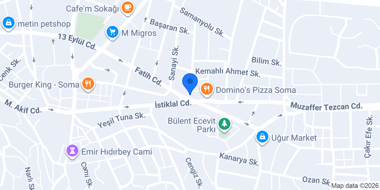 Soma Garaj Taksi Durağı konumu