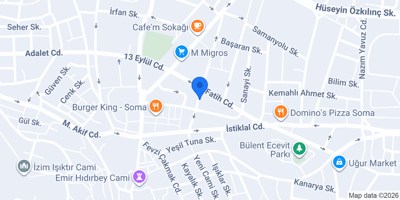 Zehra Butik konumu