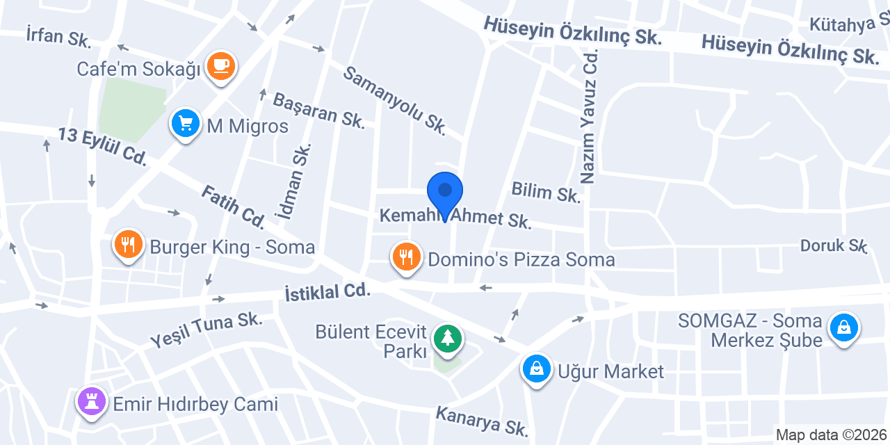 Arda Mobilya konumu