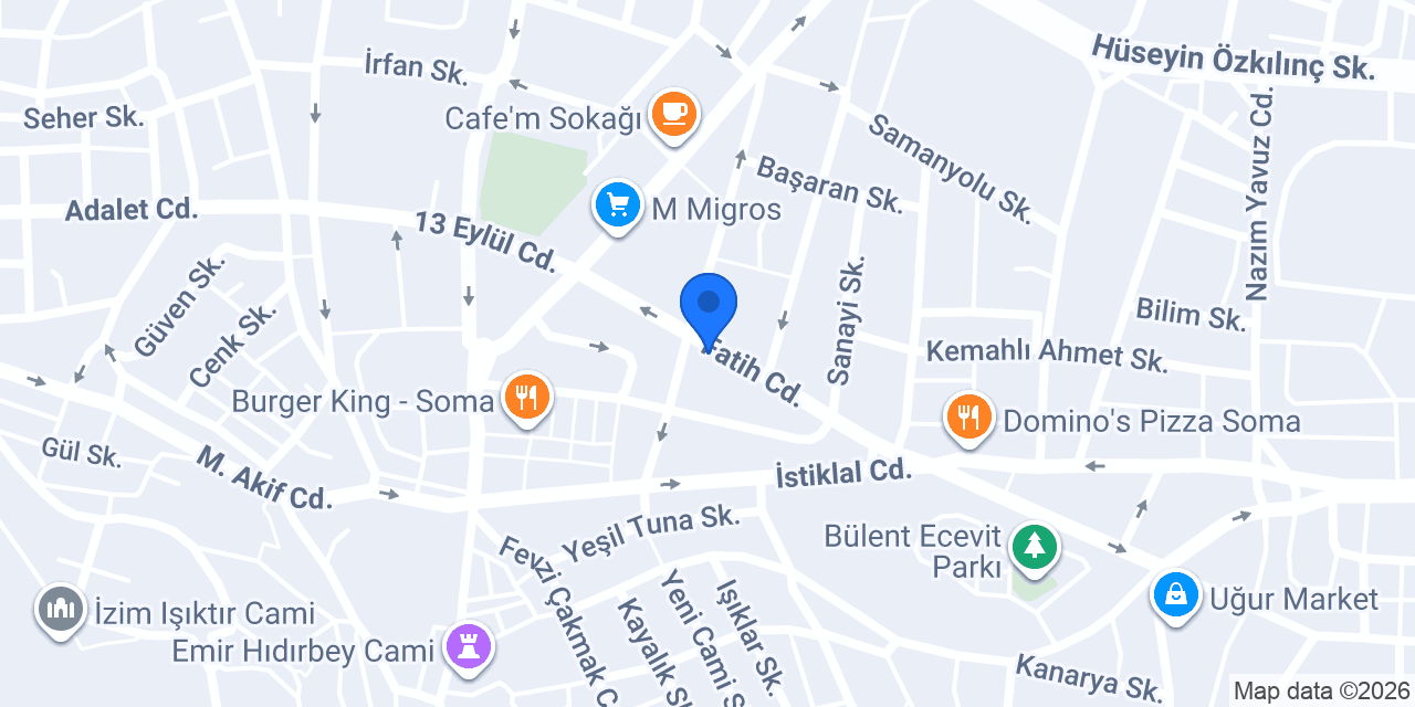 Soma Kırtasiye konumu