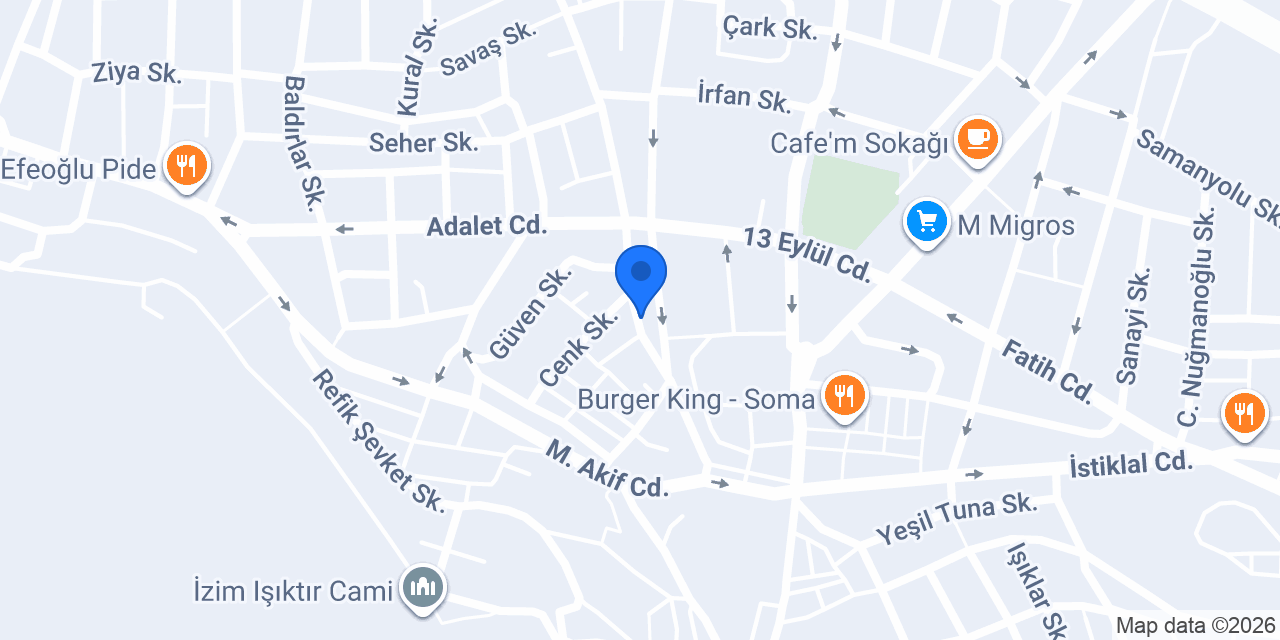 SERBEST ATÖLYEM konumu