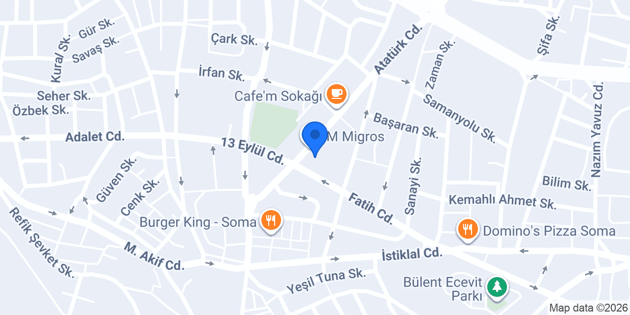 Halkbank Soma Şubesi konumu