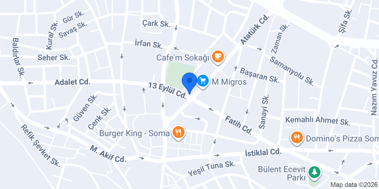 Bilge Kiraz Mimarlık konumu