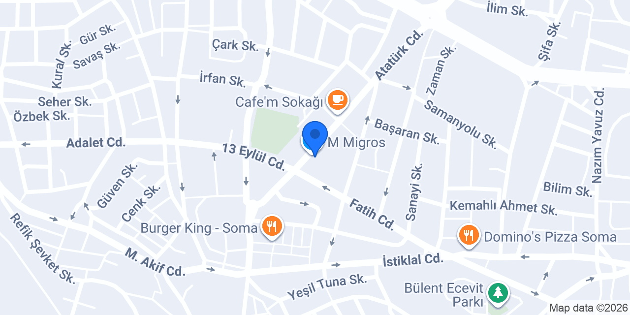 M Migros konumu