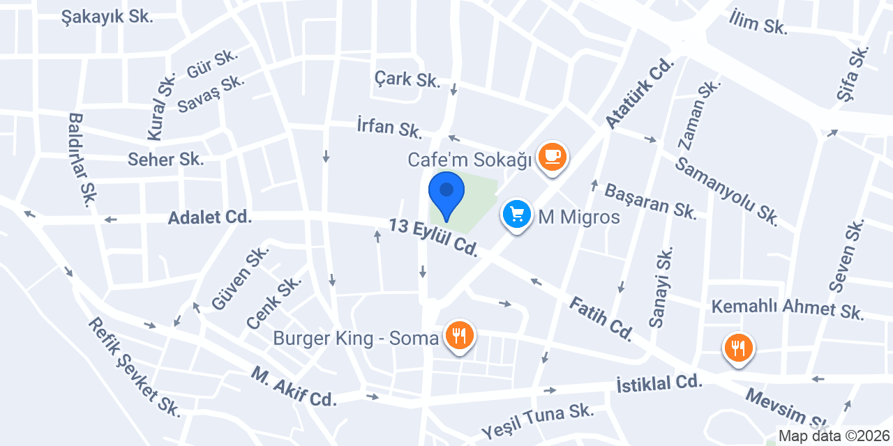 Örnek Matbaa ve Cilt Evi konumu