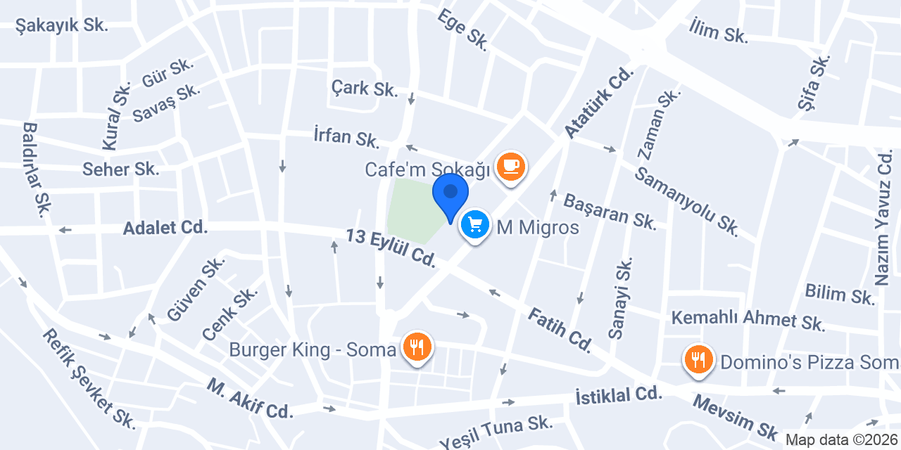 Eskici Cafe Soma konumu