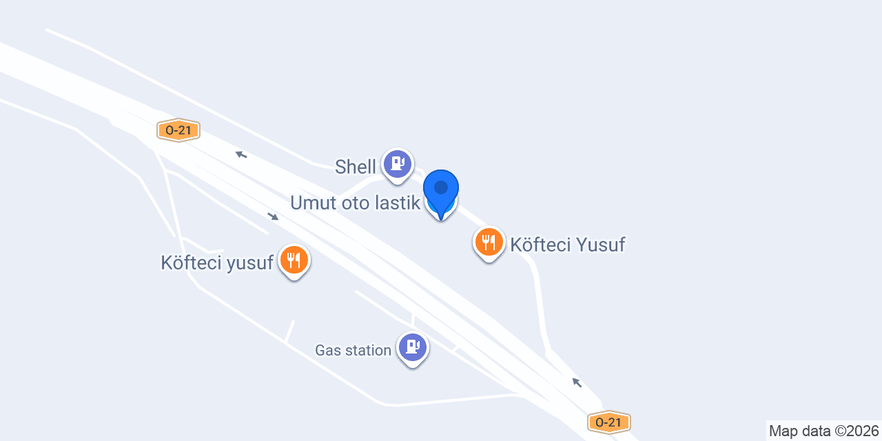 Umut oto lastik konumu