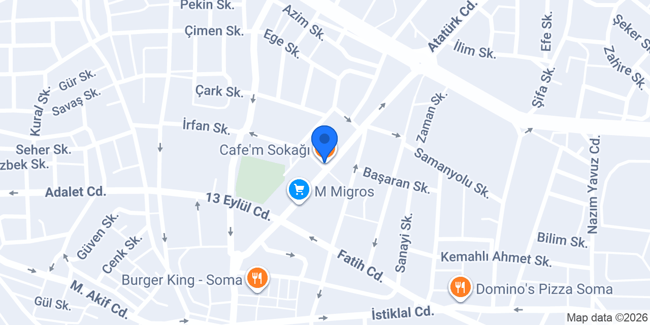 Cafe'm Sokağı konumu