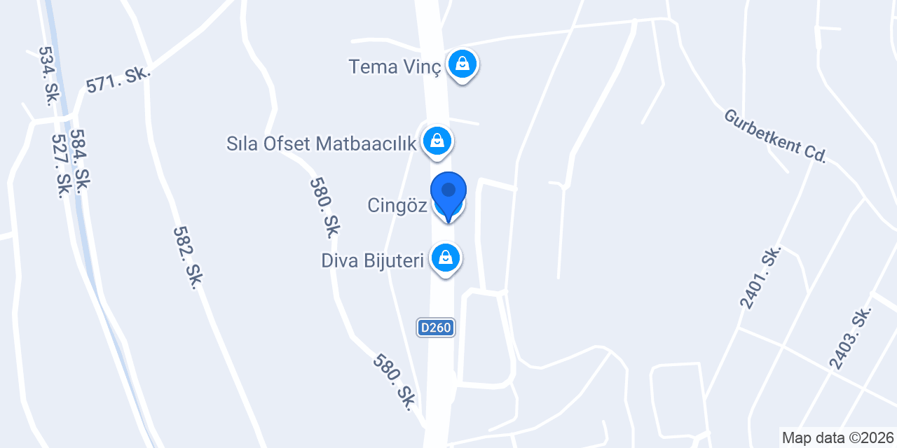 Cingöz konumu