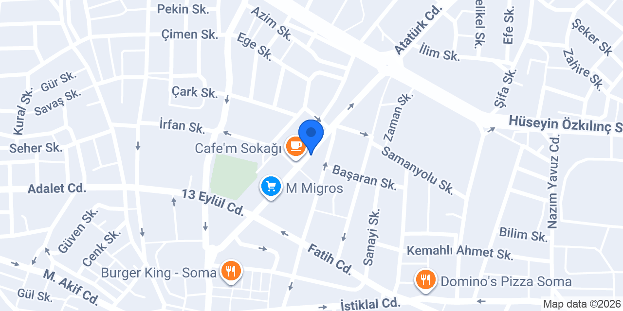 Soma Kaan Çiçekçilik konumu