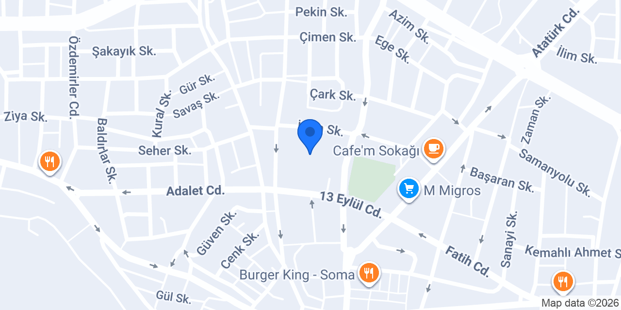 13 Eylül Gama Ortaokulu konumu