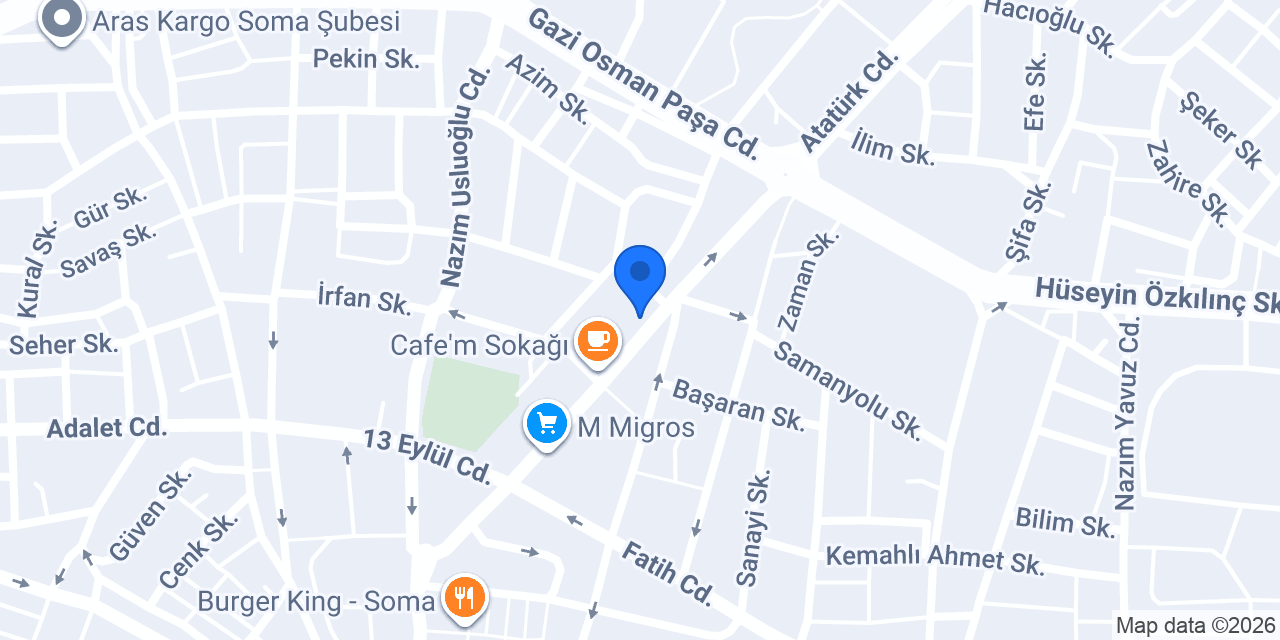 13 Eylül Pide Kebap Salonu konumu